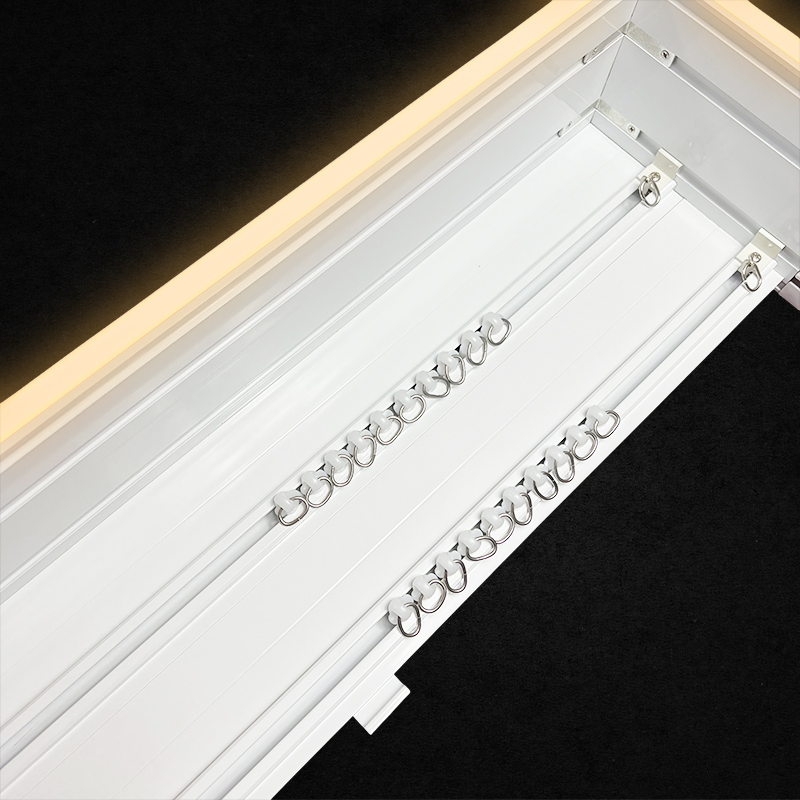 Manufacture Modern Ceiling Mount Aluminium Curtain Box with LED Light