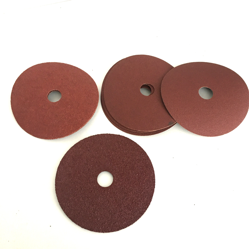 4.5 Inch 115mm High Density Roll Lock Alumina Flat Fiber Disc for Polishing & AMP; Grinding