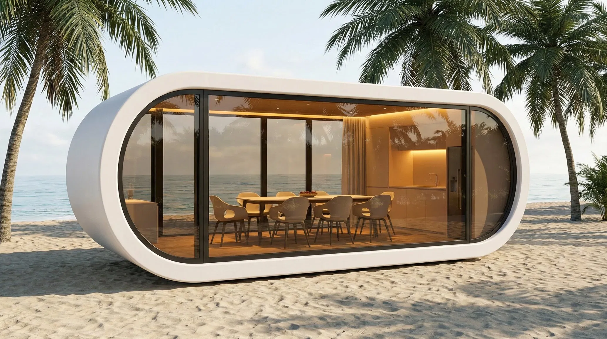 High Technology Commercial Luxury Modular Capsule Pod for Office & Retail Use