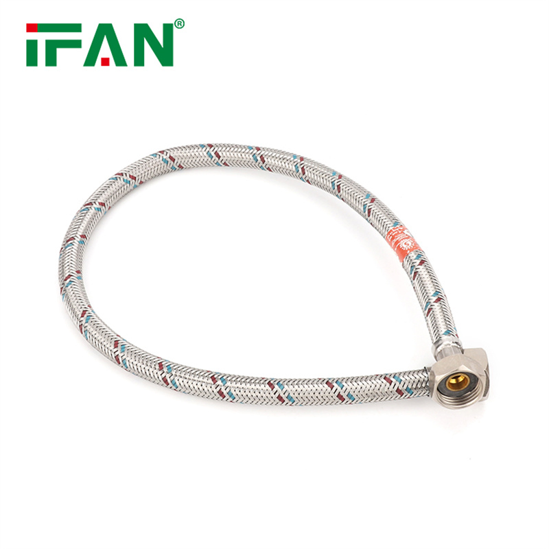 Ifan Wholesale Plumbing Hose Silver Cover Aluminum Stainless Steel Braided Hose
