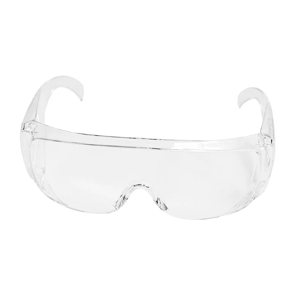 Customize Sports Eyewear Transparent Clear Plastic Windproof PC Frame Safety Glasses