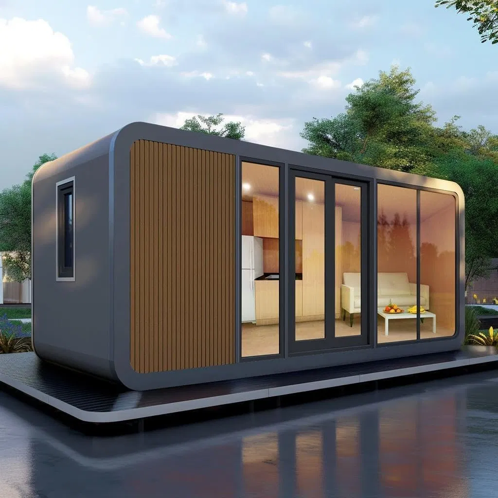 Modern Design Small Mobile Studio Pod 20FT 40FT Prefab Apple Cabin for Hotel
