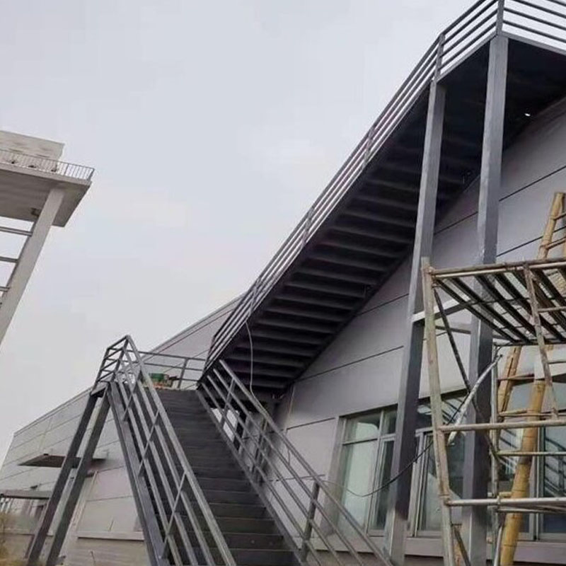 Manufacture Spiral Prefabricated Curved Steel Structure Staircase