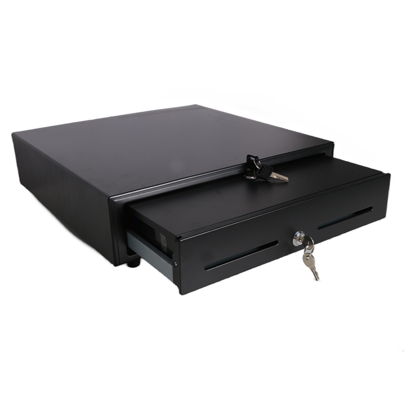 POS Metal Cash Drawer Register Slide Series Front Lock Money Cash Box Drawer
