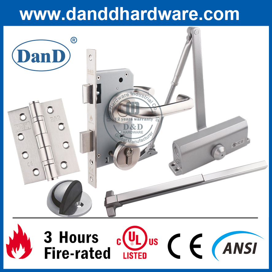 Stainless Steel 304 Hardware UL Listed Heavy Duty Fire Rated Door Hinges