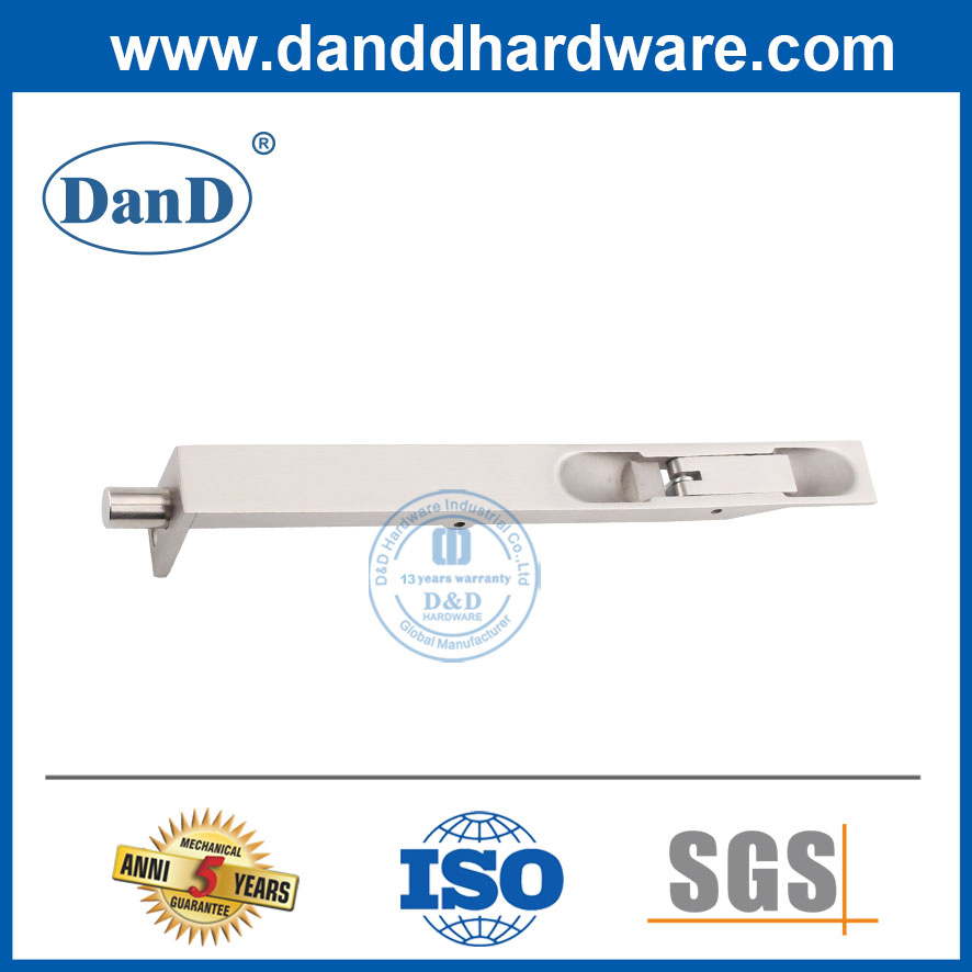 8 Inch Stainless Steel Heavy Duty Wood Door Flush Bolt