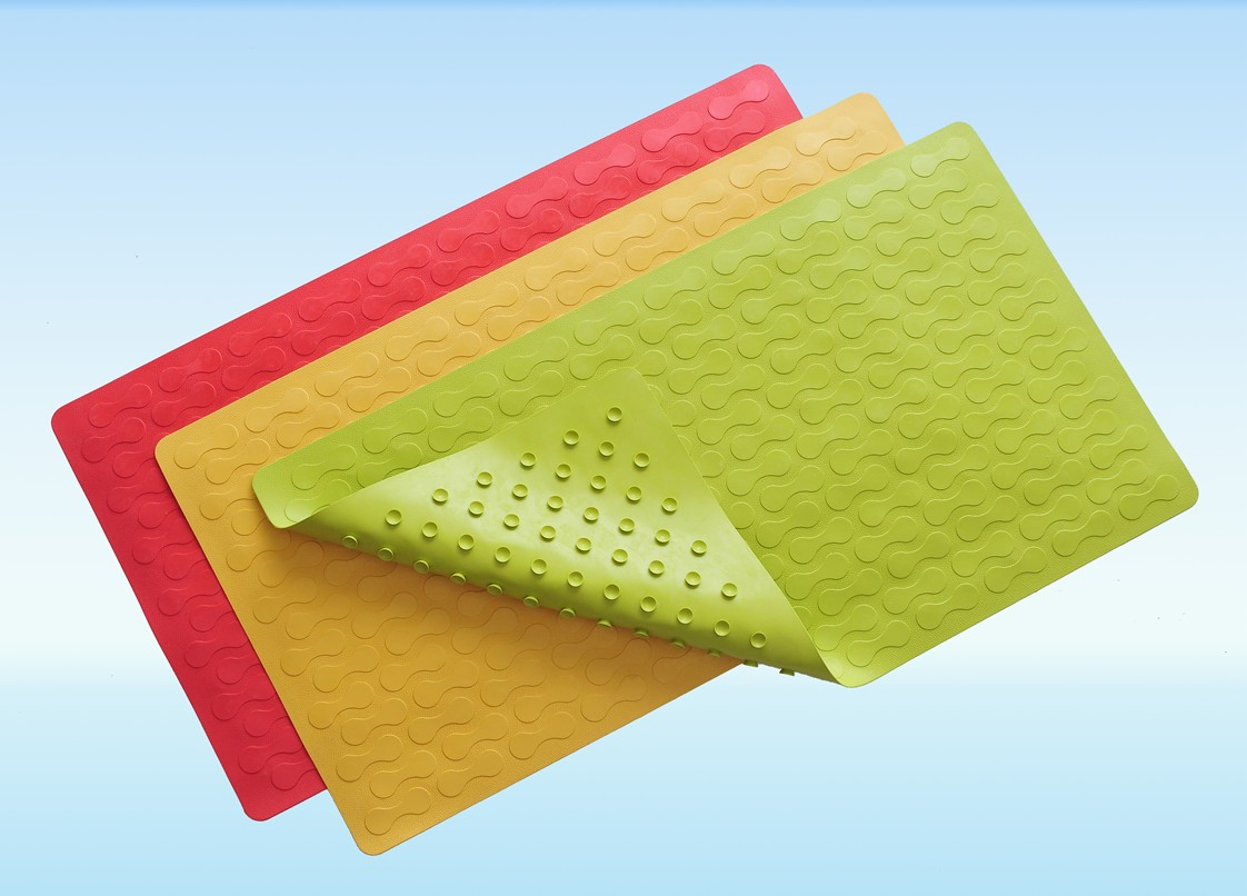 China Manufacturer Eco-Friendly Anti Slip Waterproof Rubber Shower Bath Mat for Baby
