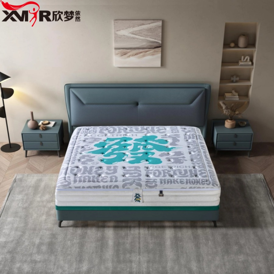 Wholesale Custom Best Bed Mattress Rubber Boxspring Home in a Box Memory Foam Spring Natural Latex Topper Compressed Soft Cheap Vacuum Luxury Hotel Mattress