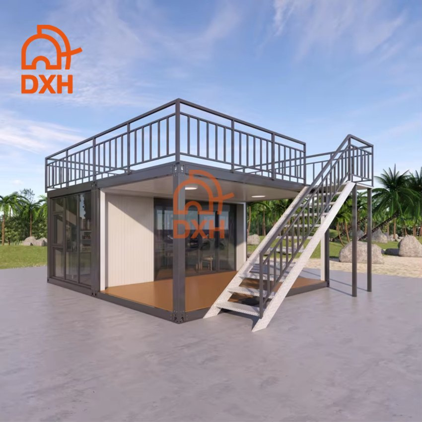 Hotel Home Apartment Outdoor School Prefabricated Luxury 20FT Construction Site Office Outdoor Dormitory Temporary Living Workshop Prefab Container House