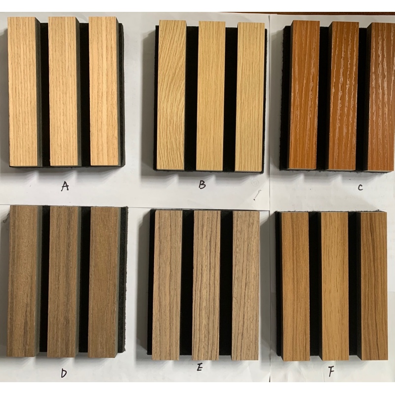 Slatted Wood Sound Absorbing Panels