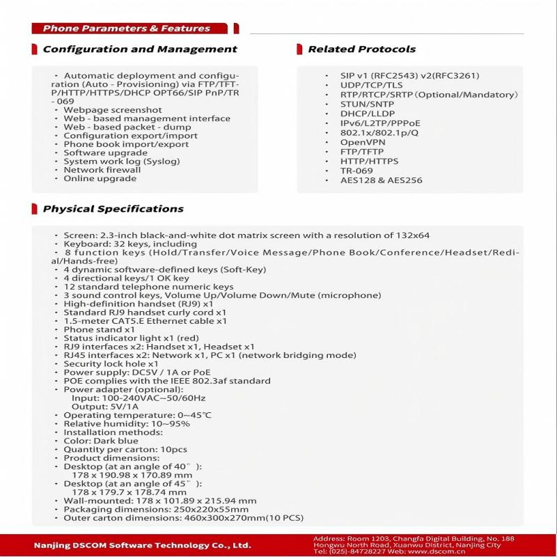 Hwd-7910p High-Performance Entry-Level Business IP Phone