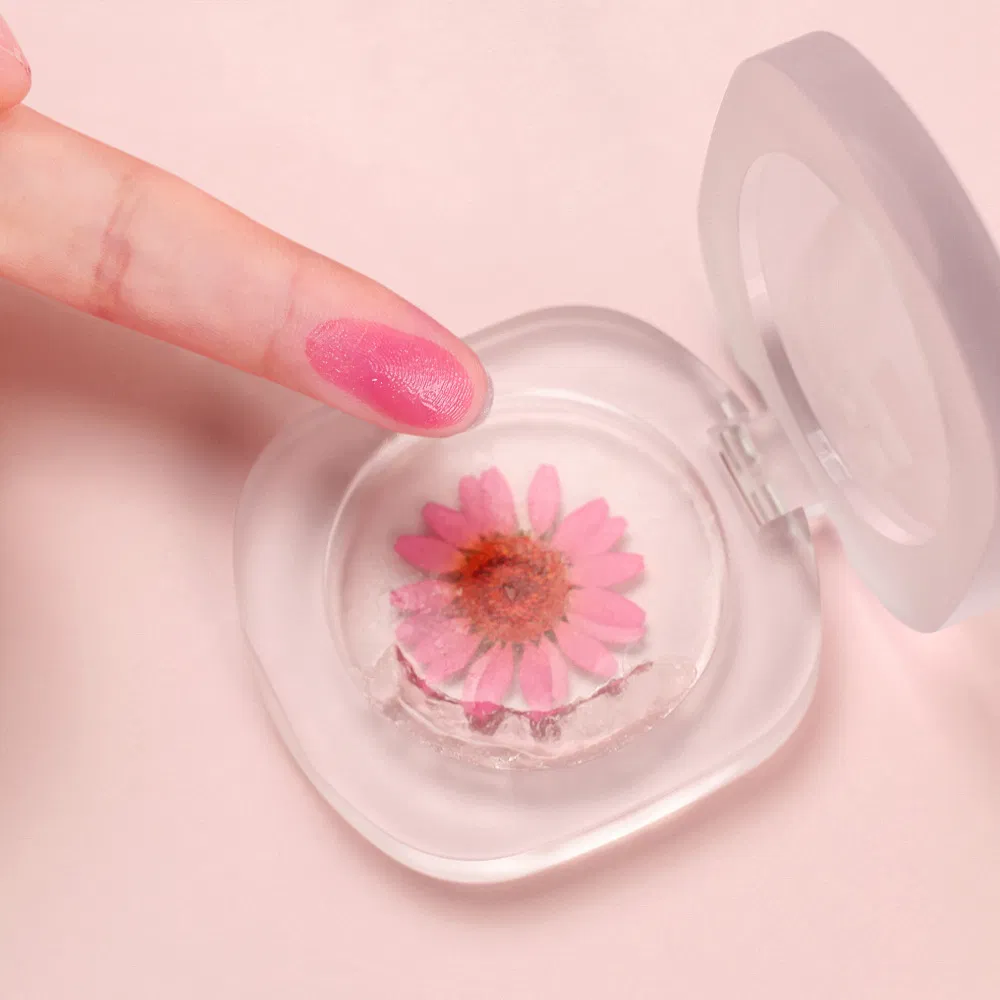 Makeup Color Changing Transparent Real Flower Jelly Blush Cream for Lips and Cheeks