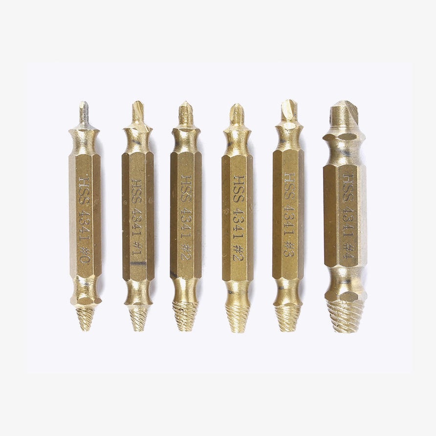 4341 Damaged Screw Extractor Set Remover for Stripped Head Screws Nuts & Bolts Drill Bit Tools for Easy Broken Screw Removal Set