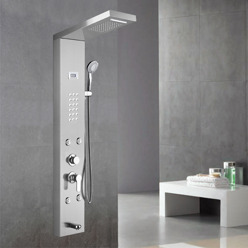 Factory Wholesale Hotel Bathroom Temperature Display Shower Panel Shower Column Shower Column Box