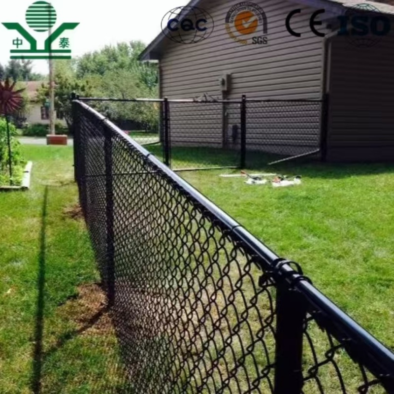 PVC Coated 1.8mm 30× 30mm 1200mm Chain Link Fence for Public Parks