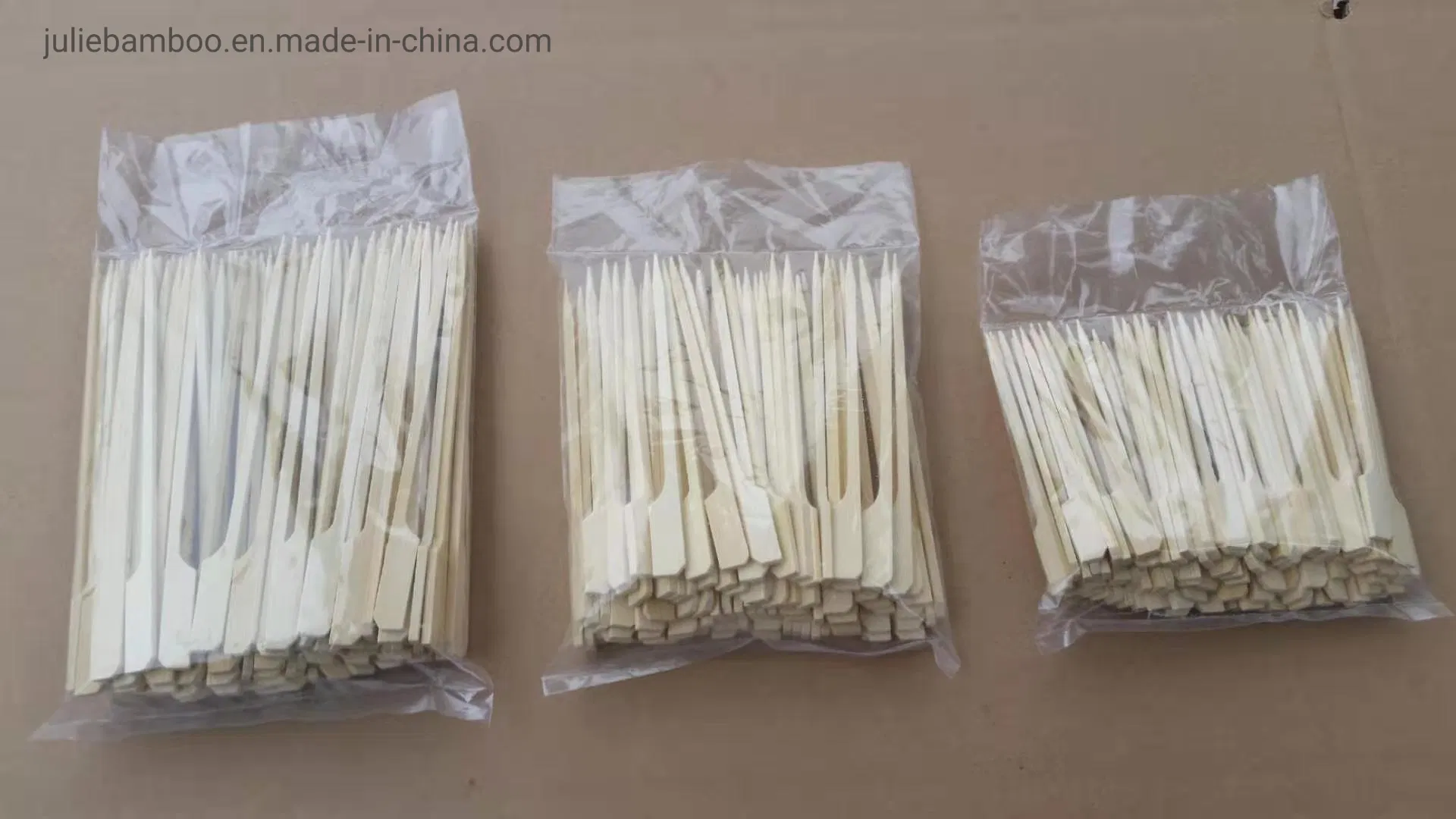 Food-Contact Grade Eco-Friendly Biodegradable High Quality Natural Bamboo Paddle Skewer Bamboo Skewers