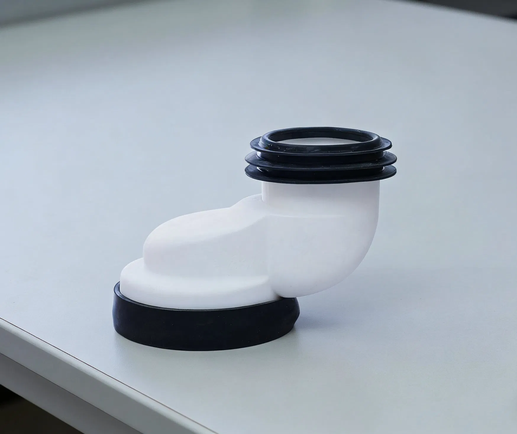 4" Shift 10cm Durable White Toilet Pan Connector - Universal Flexible Wc Drain Adapter for Bathroom Toilet Bowl Position Adjustment