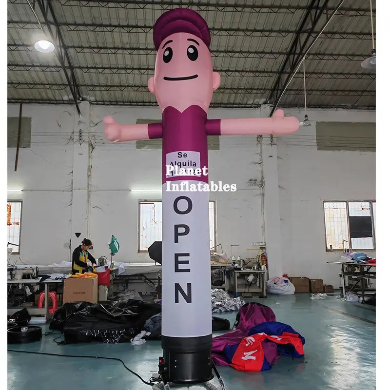 Outdoor Nylon Waving Hand Inflatable Tube Man Sky Dancer Inflatable Air Dancer with Logo