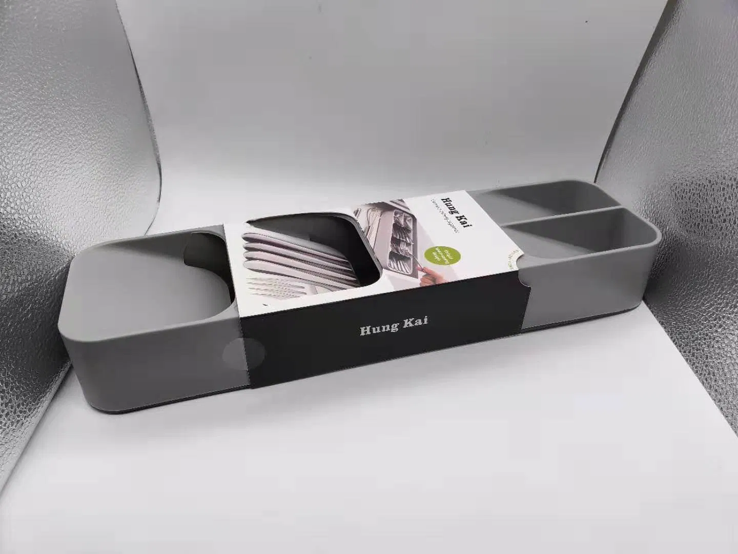 Heavy Duty Strong Grey 5 Slots Knives Cutlery Tray Organizer Holder Bl12450