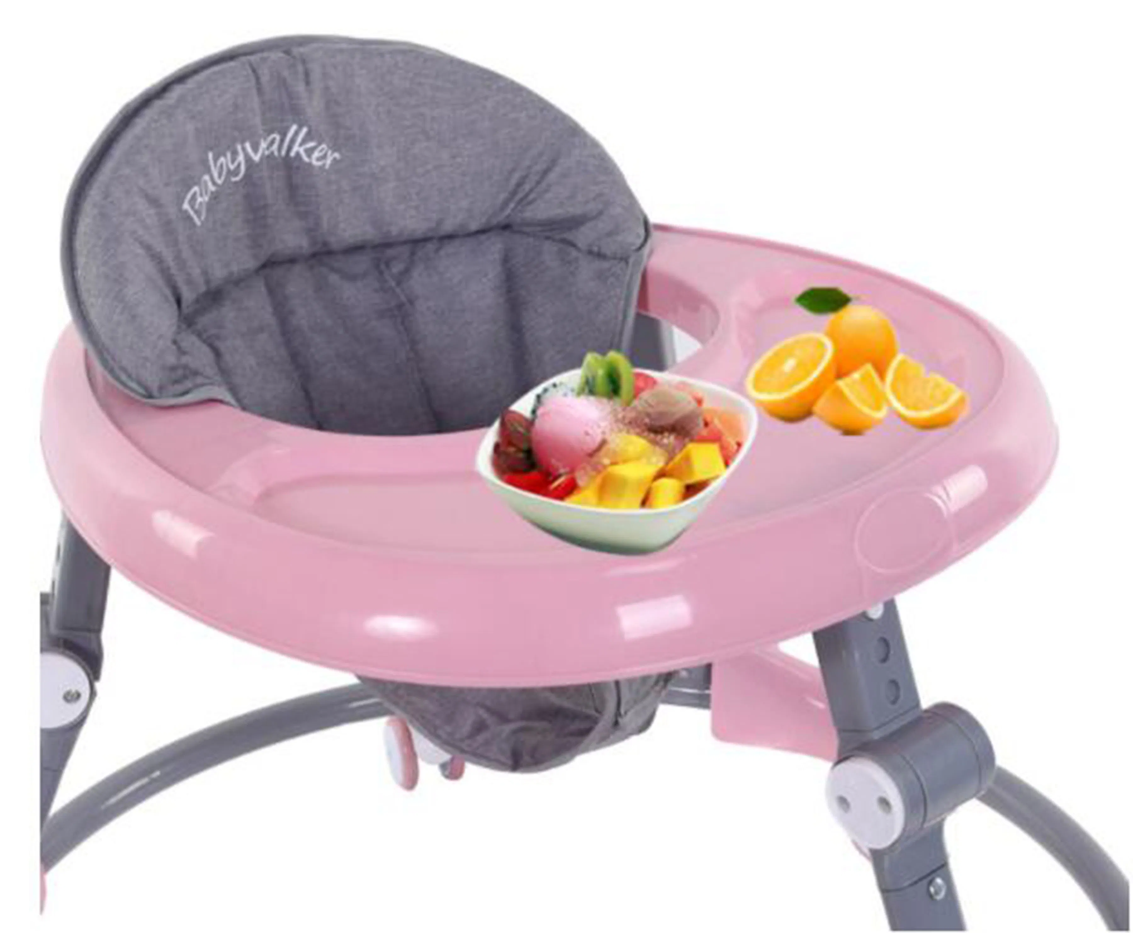 Multifunctional Baby Walker Musicl Wheels Adjustable Anti-O-Leg Baby Trolley