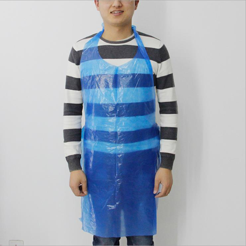 Loose Disposable Flat Packed Aprons with 1% Anti Static