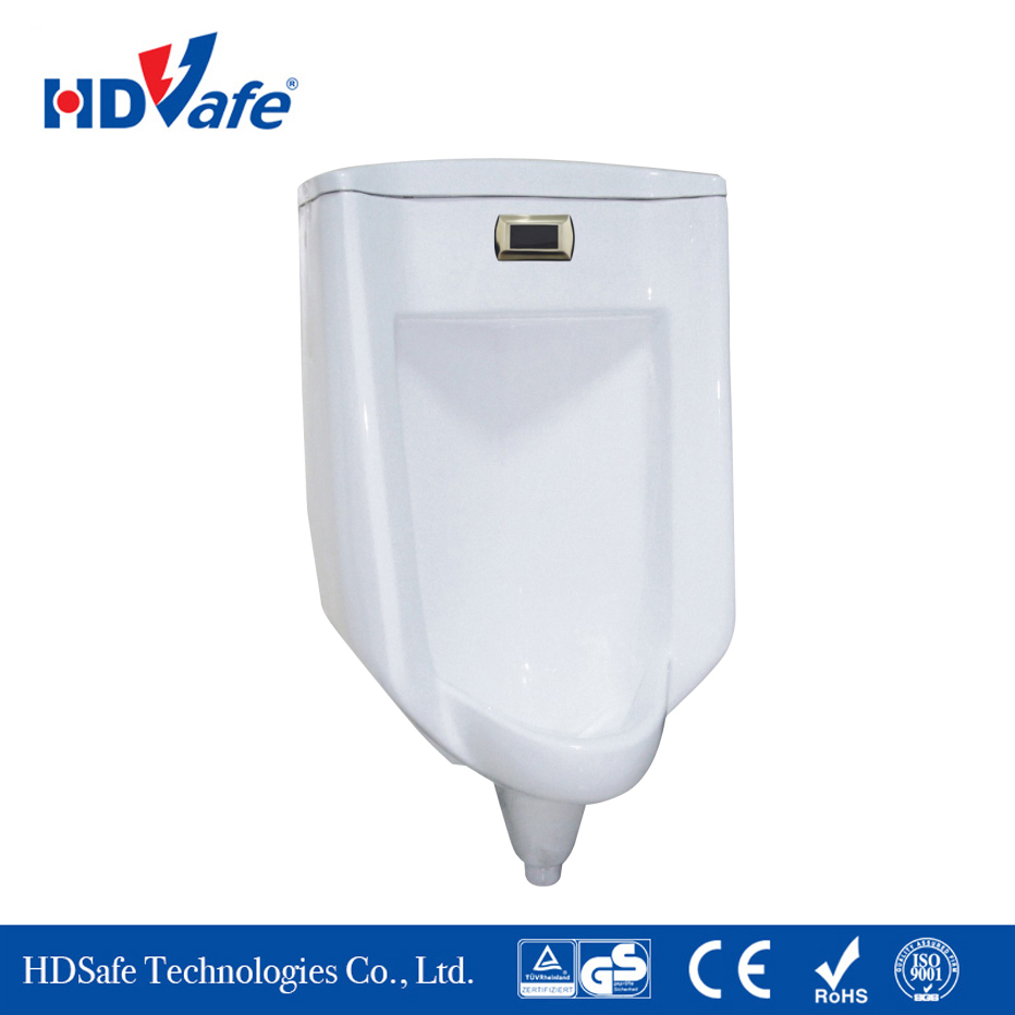 3u Ceramic Urinal with Automatic Brass Flusher Kit Wall Mounted Type