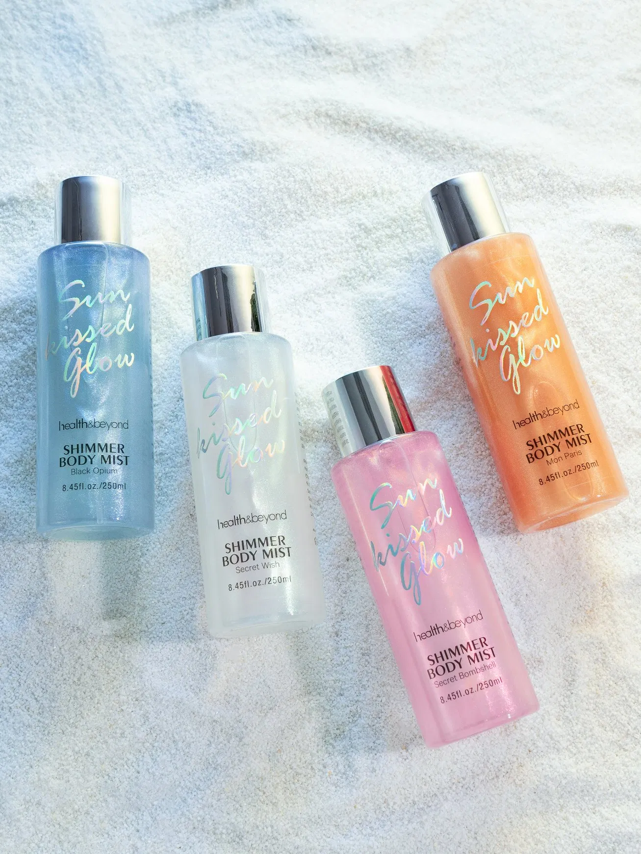 Custom Logo Vegan Bliw Oil Bronze Glitter Shine Shimmer Body Care Set