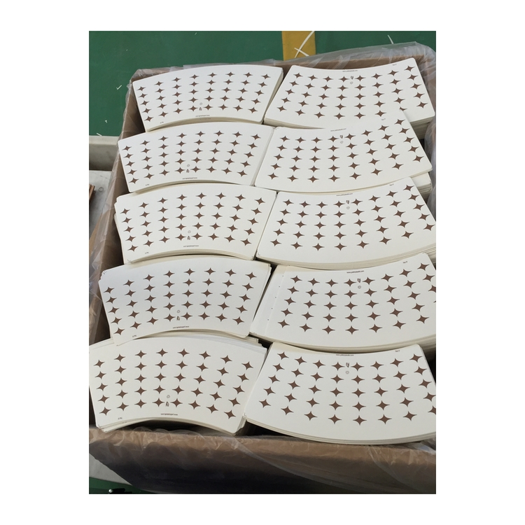 Biodegradable Paper Cup Fan Coffee Carton Cup Fans