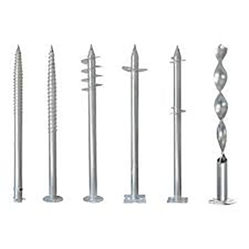 Hot DIP Galvanized Silver Ground Screw Pile for Solar Panel Construction Screw Pile
