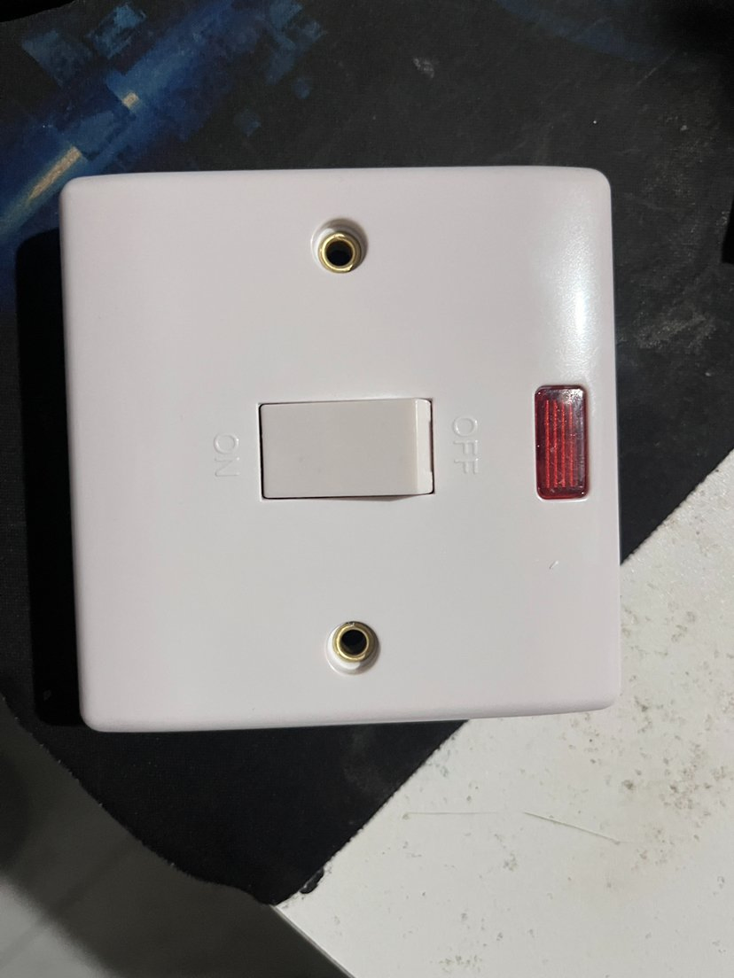 British Standard Bakelite 20A Switch Socket Wall Switch Red Wall Switch with LED Indicator Light