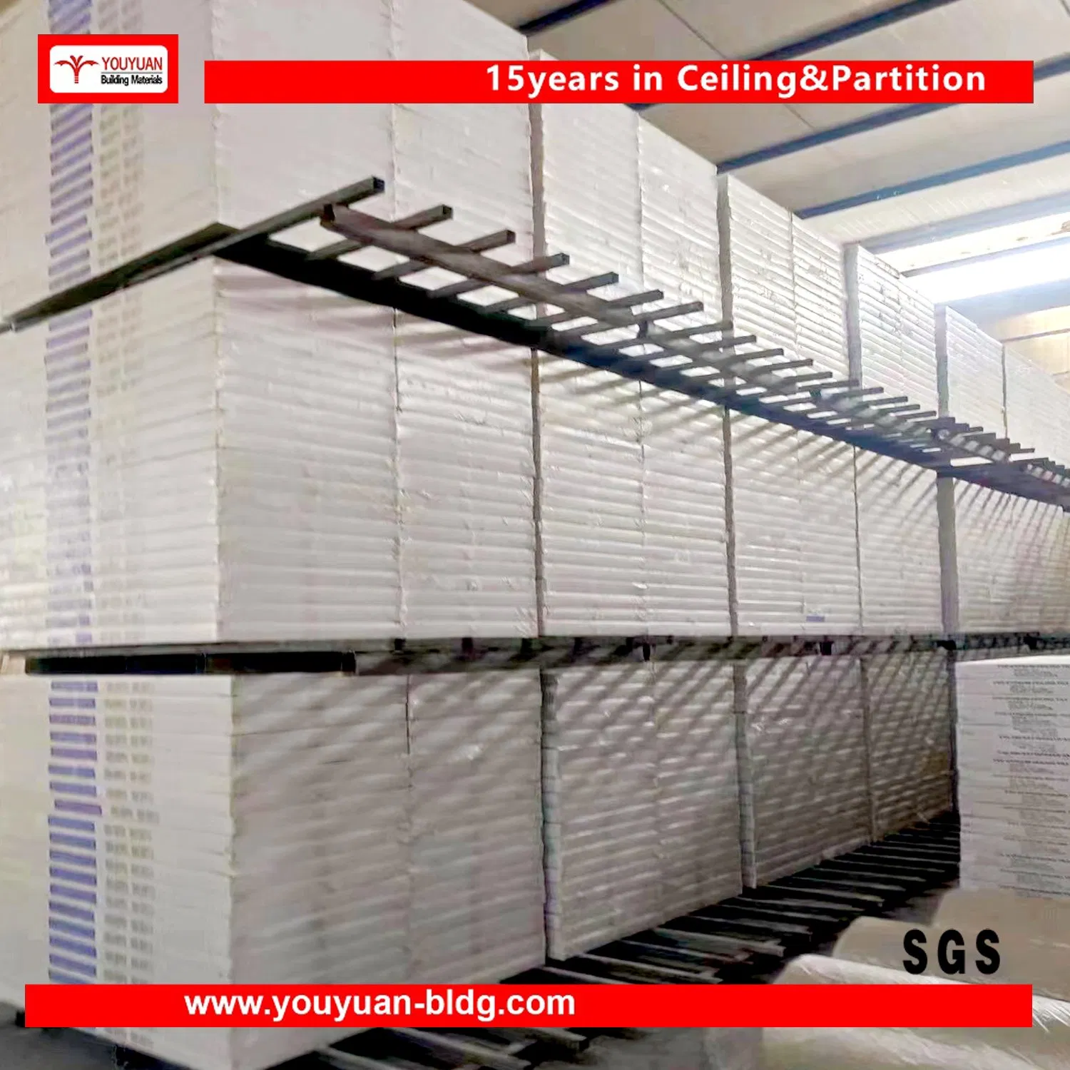 Light Weight Stretch Ceiling Sound Insulation Fiberglass Suspended Board Ceiling