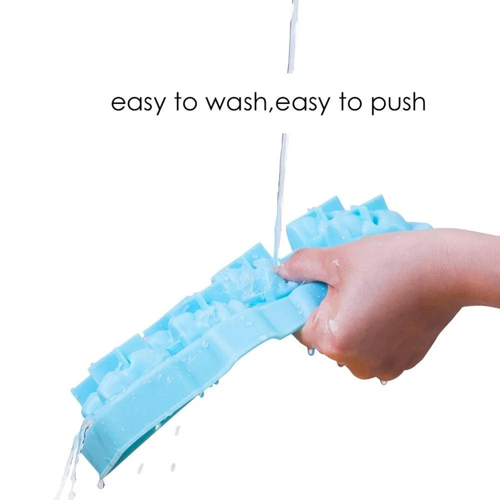 Форма для льда в виде черепа, силиконовая, 8 ячеек