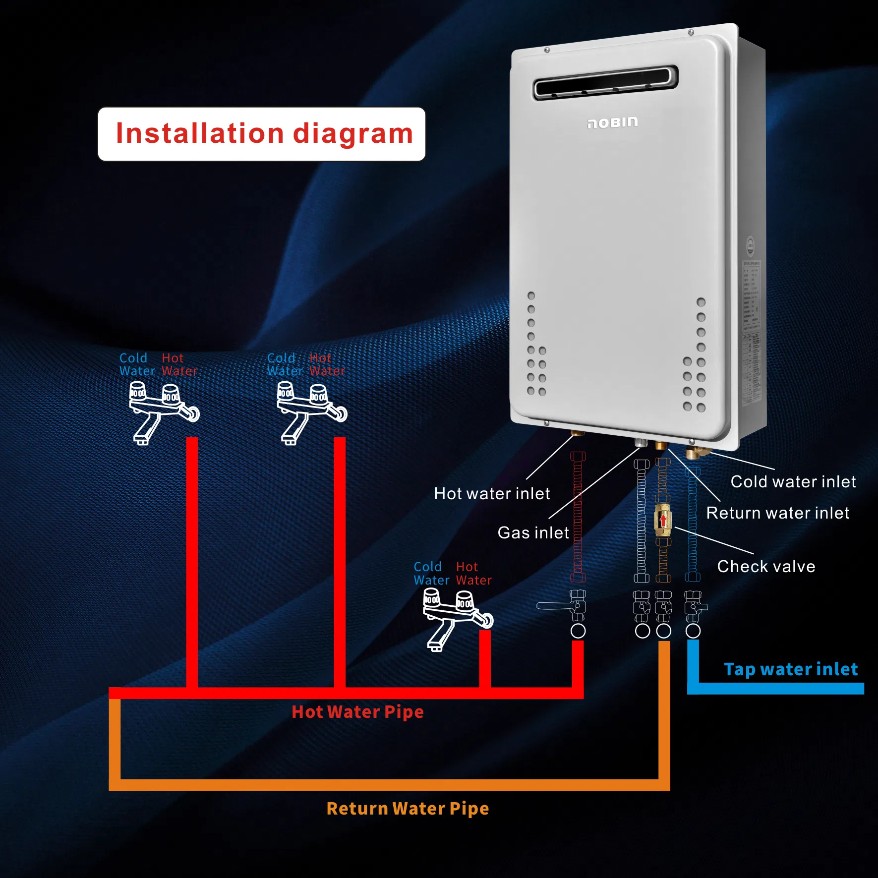 Have Pump 30kw Gas Water Heater with Efficient Hot Water Production