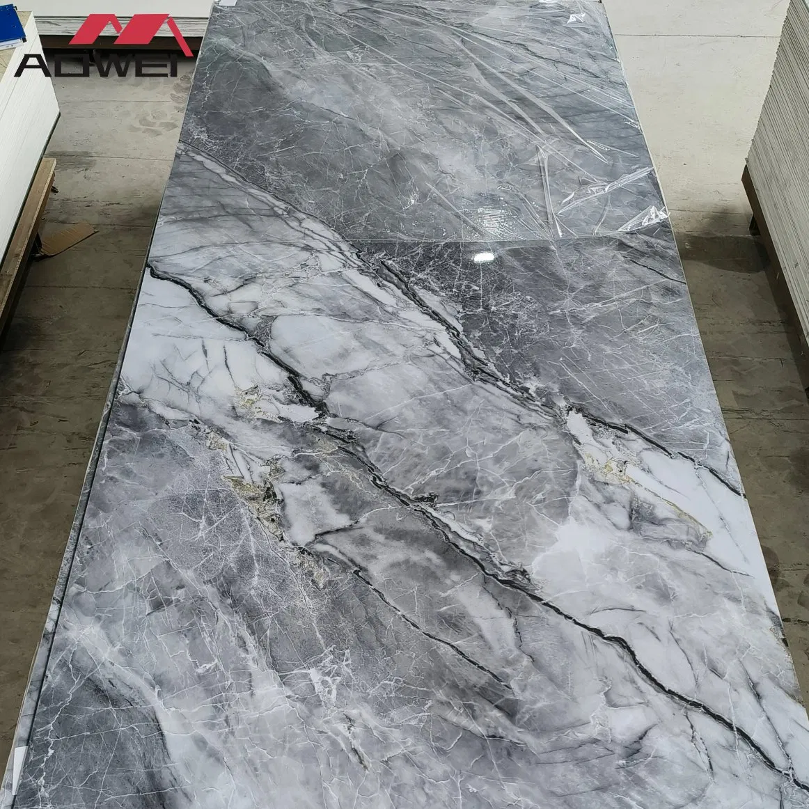 Construction-Decoration Material WPC PVC Marble Sheet Slabs Wall Panels for Home Siding