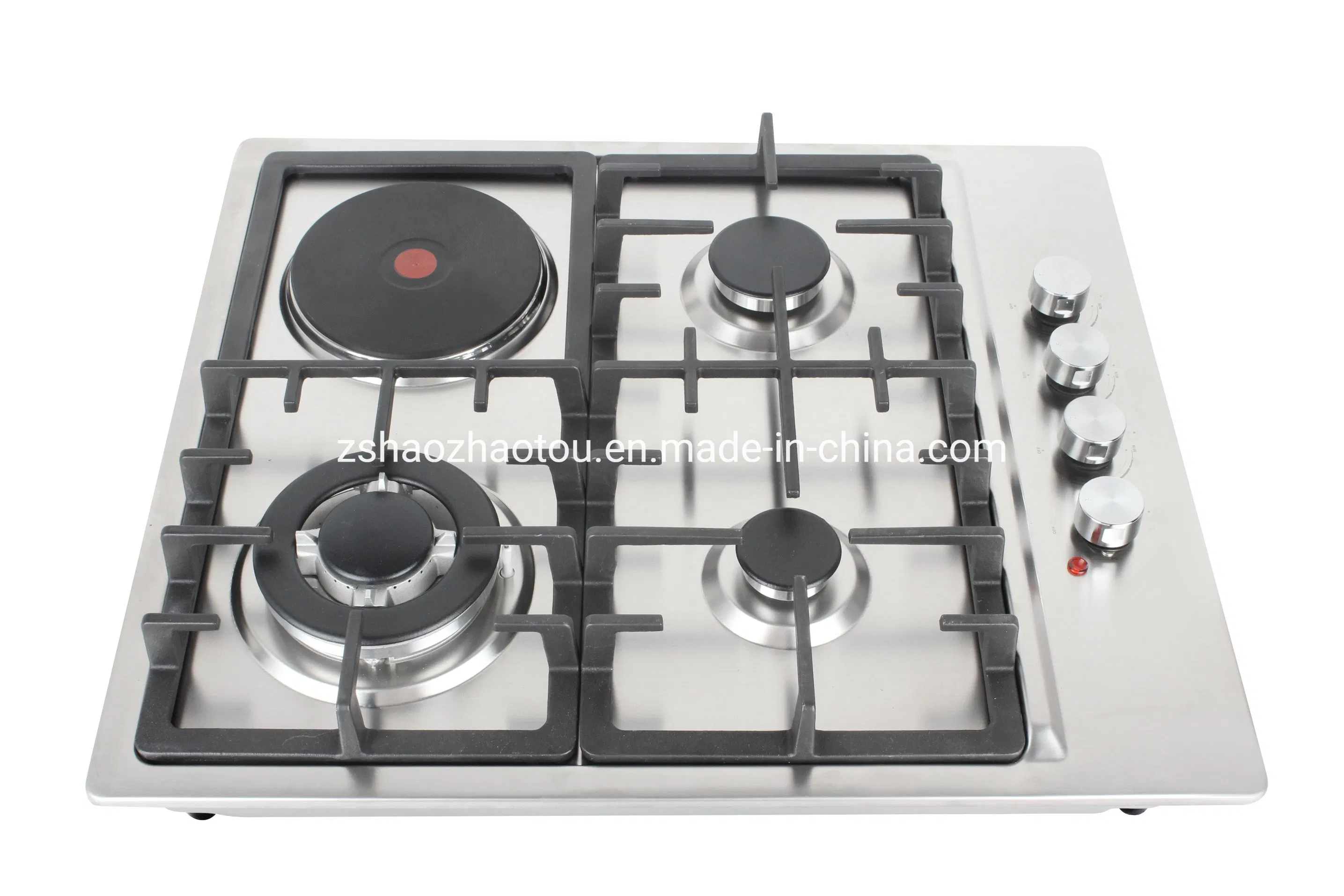 600mm Enamel Tabletop Gas Stove/ 4 Burners Glass Built in Gas Stove