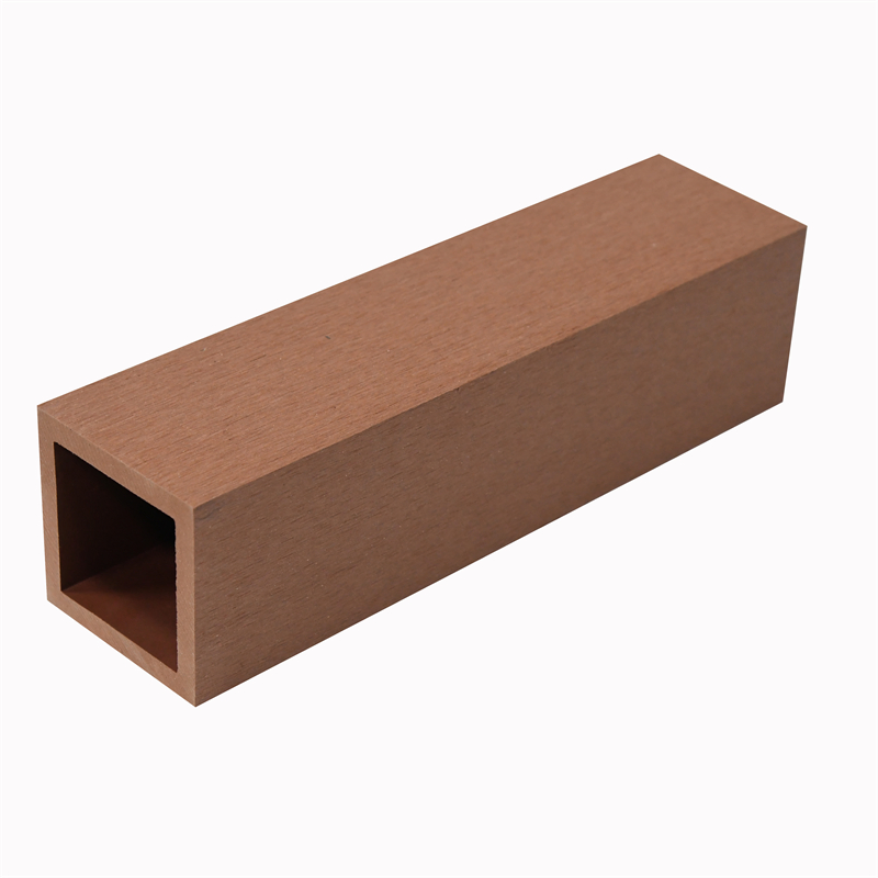 WPC Factory Direct Sale Wood Plastic Composite Square Timber Tube with No Painting for Balcony Veranda Balustrade