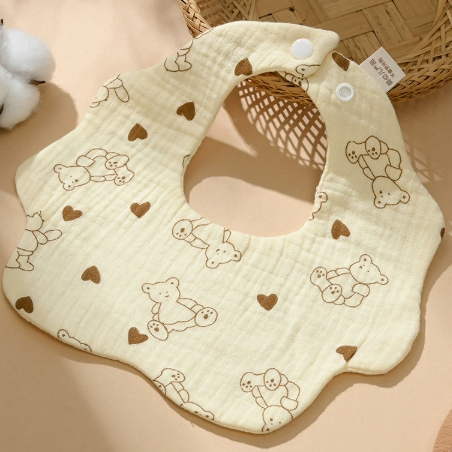 Factory Price Wholesale Bandana Muslin Cotton Baby Bibs