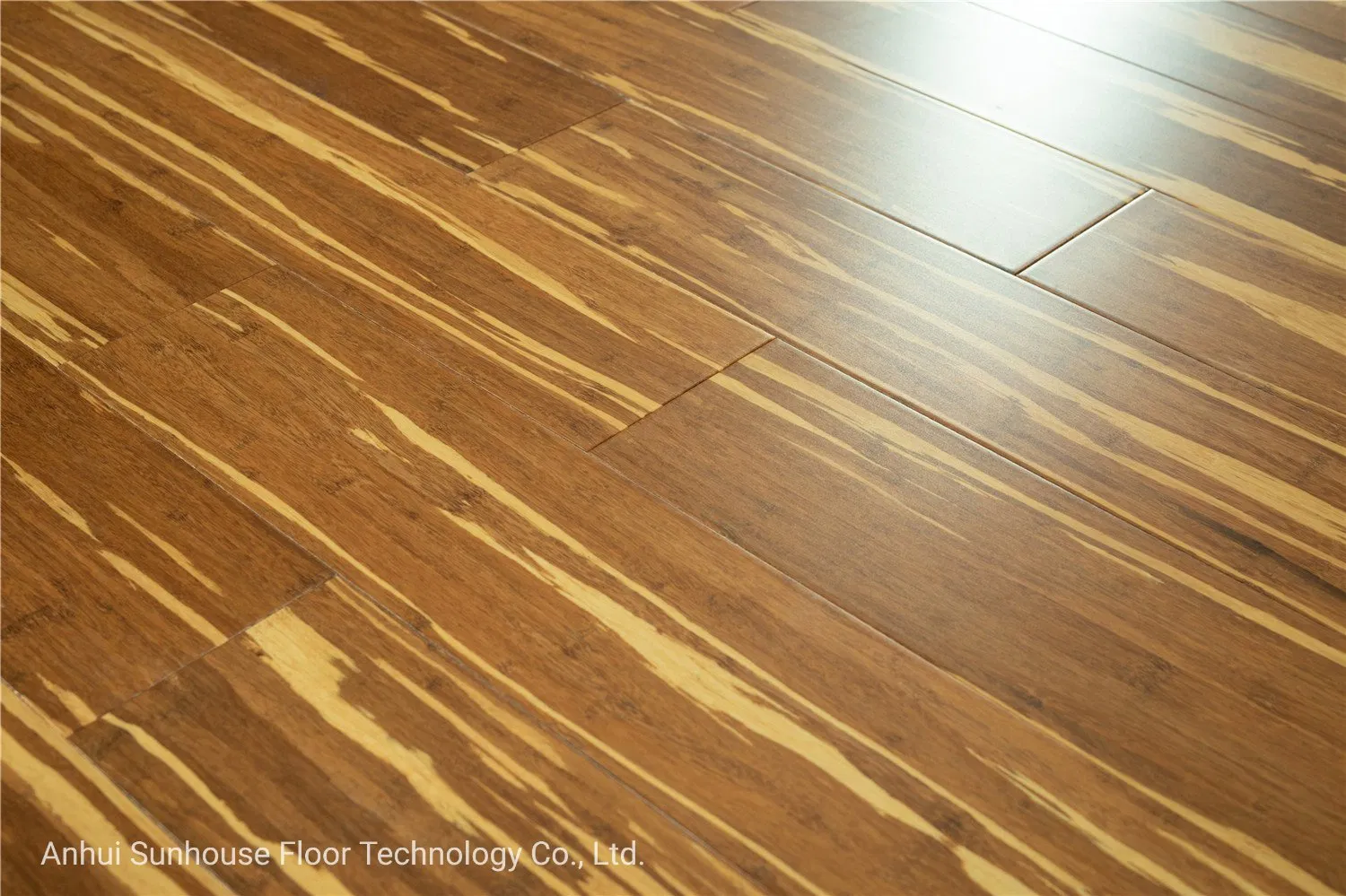 Паркетная доска из бамбука Tiger/Zebra, угольный/натуральный