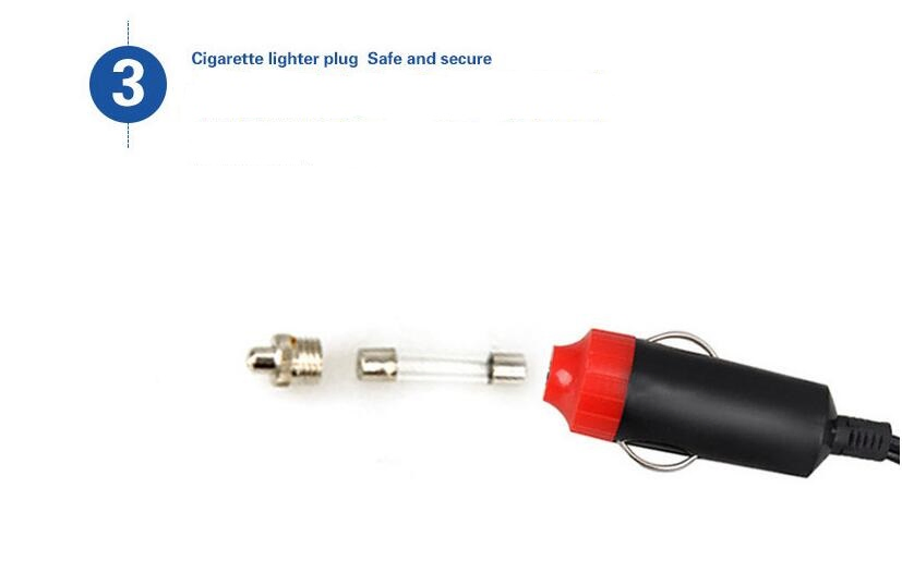 Портативный цифровой автомобильный компрессор 12В с манометром (260 psi)