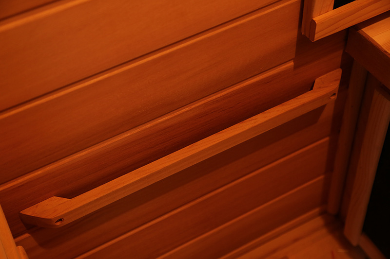 High Quality 1-Person Infared Natural Wood Sauna Room Modern Design Single High-Density Hemlock Wood Infrared Sauna