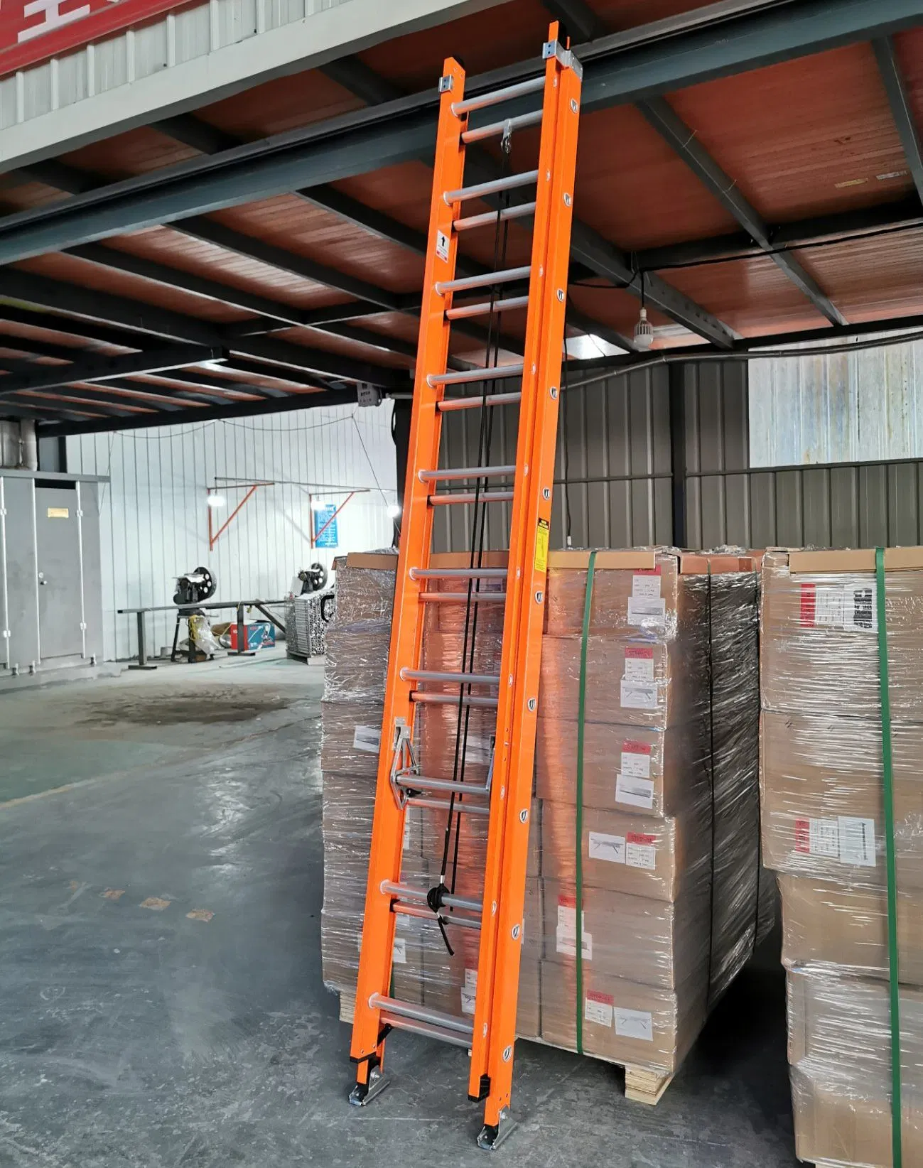 2X10 Sections FRP Extension 5 Meters Fibreglass Ladder China Manufacturer