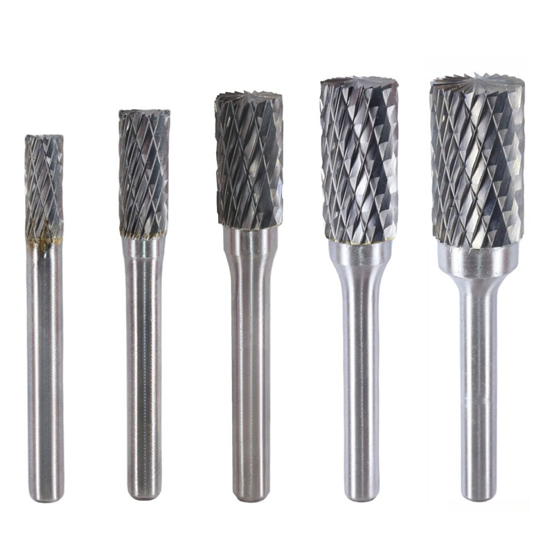 Ax1225m06 Tungsten Carbide 6mm Shank Double Cuts Rotary Burr for Steel Polishing