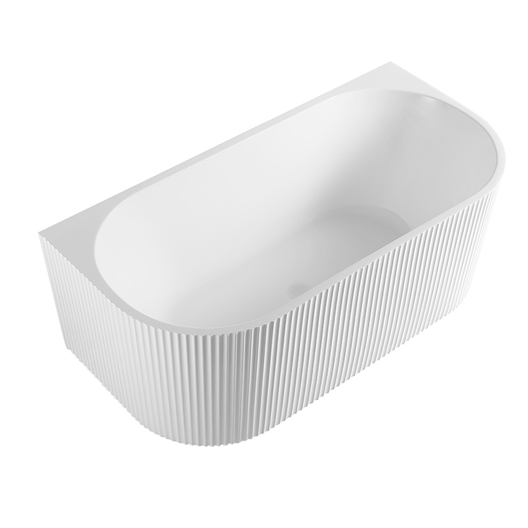 Акриловая ванна Freestanding с флейтированным дизайном