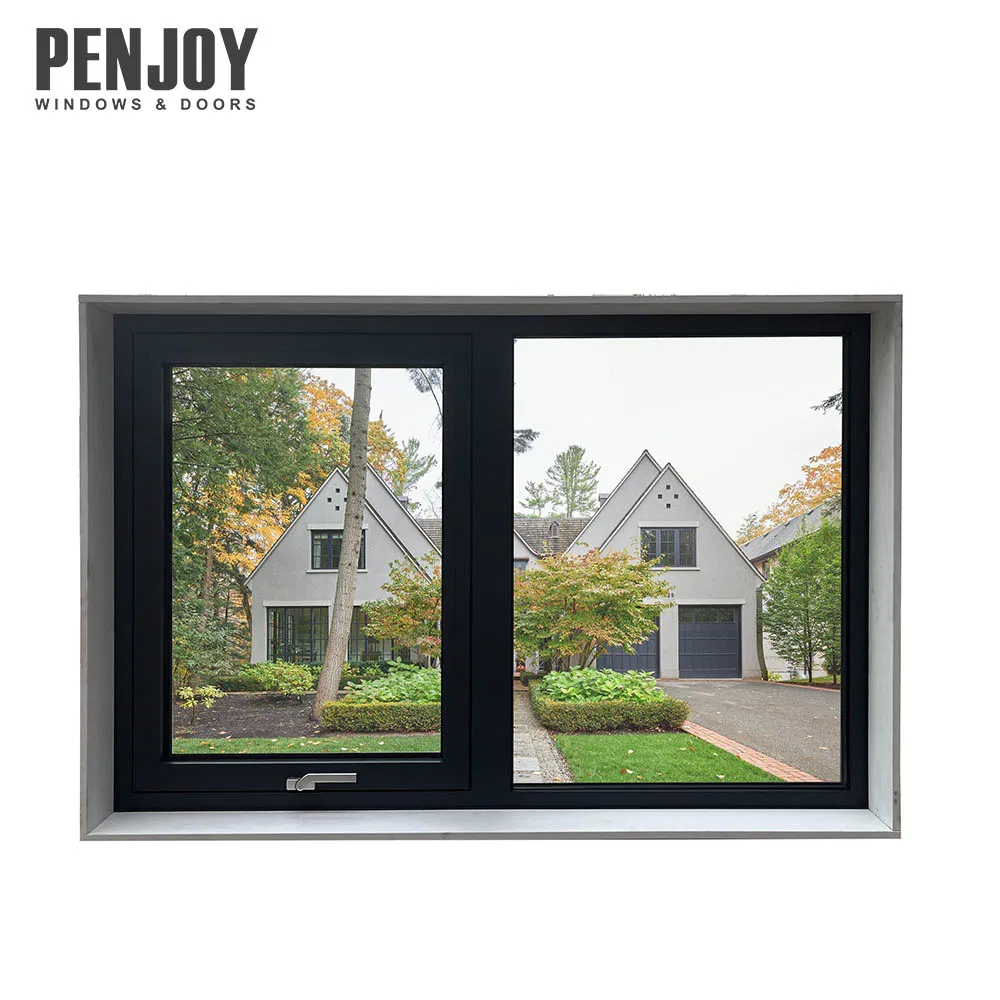 Penjoy Thermo Break Aluminum Windows New Zealand Standard Double Glass Awning Window