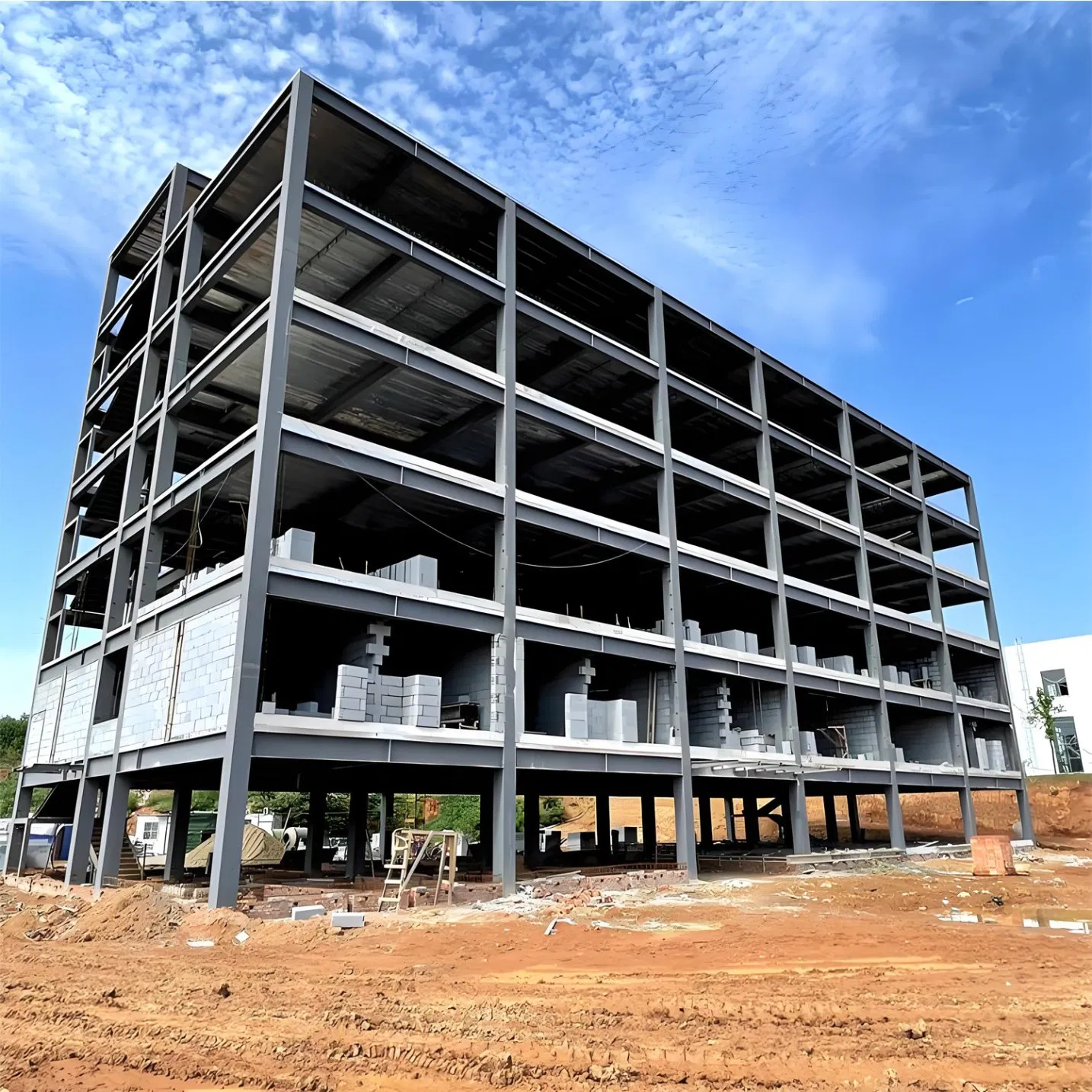 There Are Various Types of Multi Story Steel Structure Buildings, Covering High-Rise Residential Buildings, Office Buildings, Commercial Complexes, Industrial P