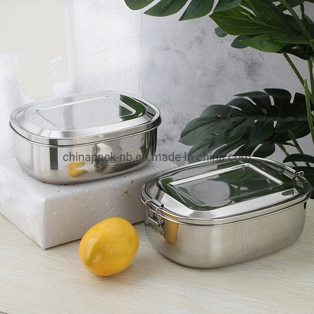 Singer Layer Oval Lunch Box; Eco Friendly Food Storage Container
