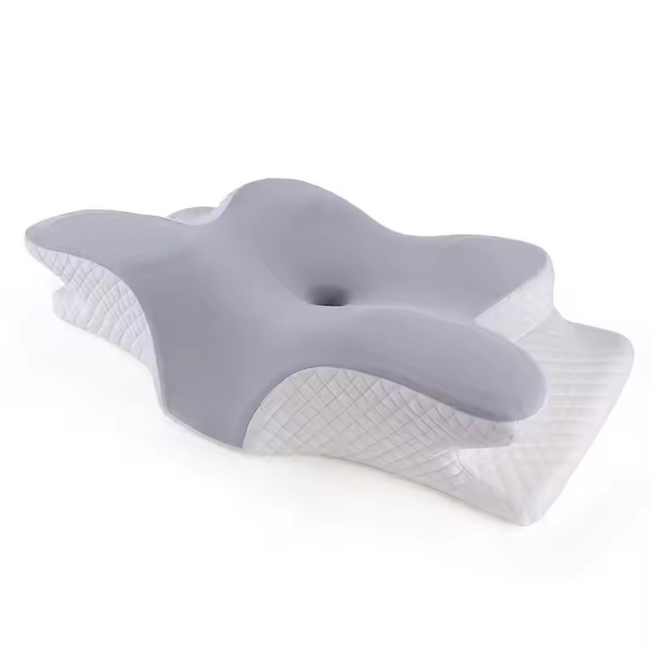Hollow Design Relieve Neck Pain Odorless Memory Foam Pillow Pain Relief Cervical Pillow with Cooling Cover