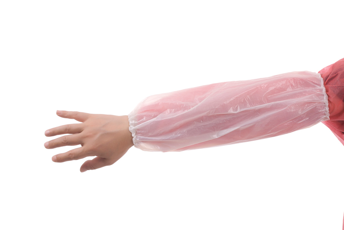Disposable Use Light and Waterproof PE Oversleeves for Protect Bodyparts From Dust/Oil/Water