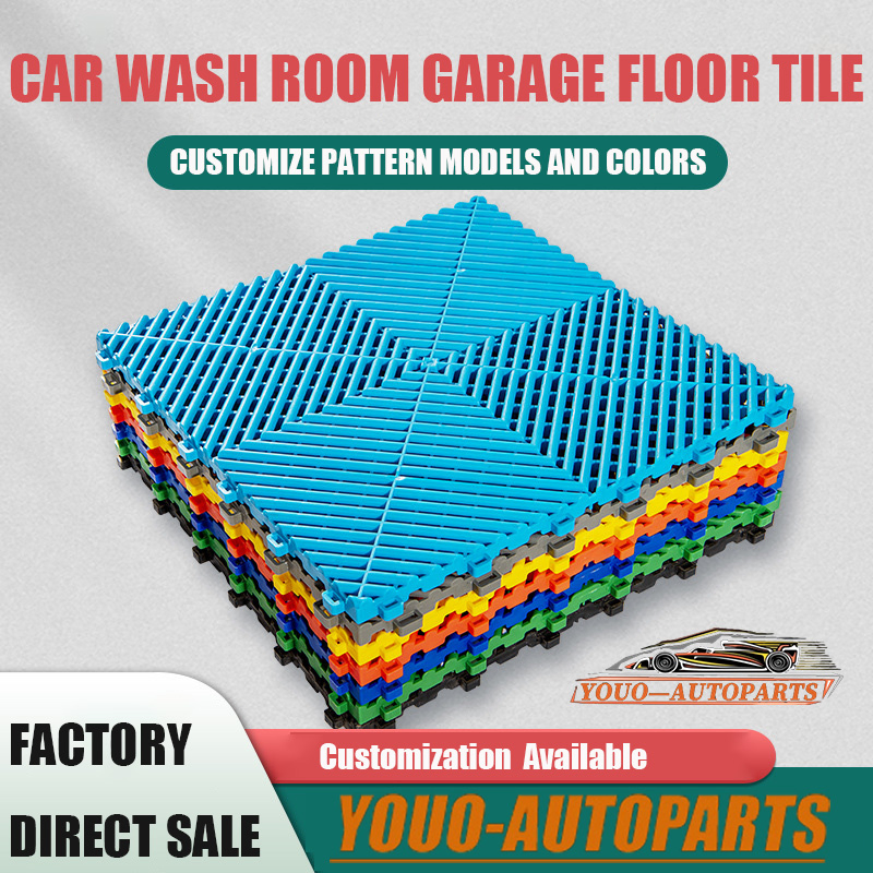 Пластиковая плитка для гаража, модульная, противоскользящая
