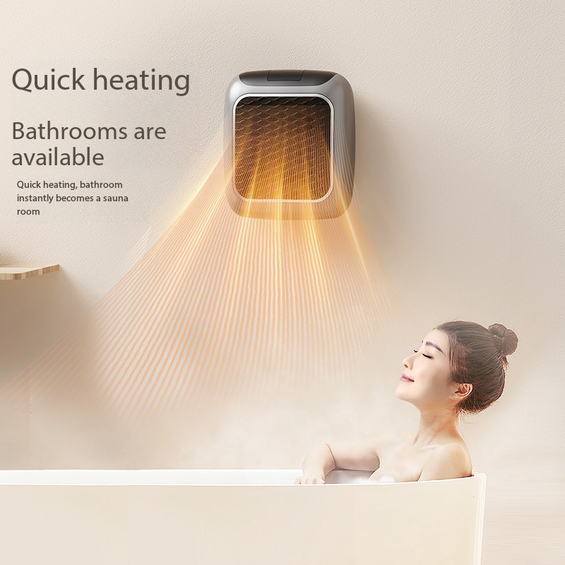 Mini Remote-Controlled High-Power Small Wall-Mounted Household Bedroom Heater